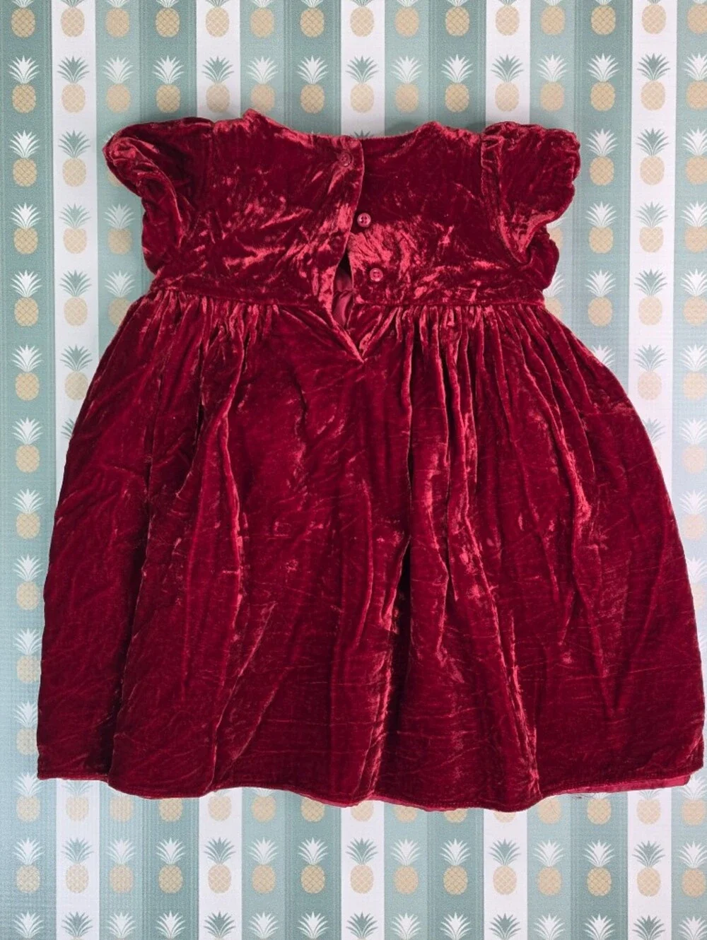 janie and jack red holiday dress Velvet american girl christmas dress